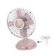 thumbnail image 3 of Mini Ventilador de Escritorio Ventiladores de Cabeza Móvil 2 Velocidades Interior Silencioso Compacto Pequeño Ventilador de Refrigeración Ventilador P Rosa claro, 3 of 5