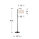 thumbnail image 4 of Lámpara de pie Serra 163 cm, arco, bronce oscuro – 360 Lighting, 4 of 9