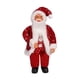 thumbnail image 2 of Figura Navideña De Papá Noel De Pie De 12" Figura Para Tienda De Escritorio Interior Roja Con Copo De Nieve, 2 of 3