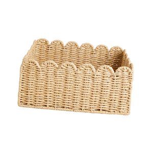 Magideal - Cesta De Artículos Diversos Cesta De Ropa Artículos De Cocina Cesta De Lavandería Artículos Varios Cesta De Ropa Decorativa Dormitorio Sala De Estar 24X24X14Cm
