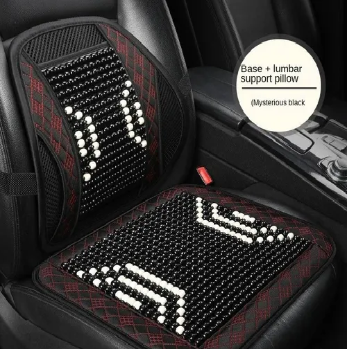 Genérico - Cubre Asiento Bolas Madera Bambú Esferas Verano Relajación