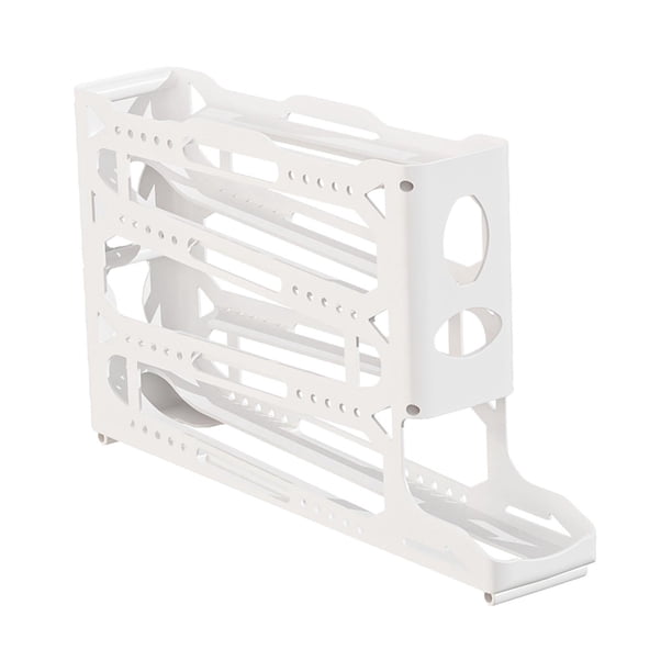 Dispensador de Huevos Rodante para Refrigerador, Caja de Almacenamiento de Huevos, Organizador de Huevos para Refrigerador Que Ahorra Espacio para Des 4 capas