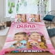 thumbnail image 2 of Amor Diana Conjunto de sábanas temático, trío de piezas, cómodo y amigable con la piel, diseño único, regalo de decoración para el hogar para familiares, amigos y fans, 90 cm * 190 cm, 2 of 6