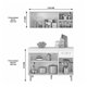 thumbnail image 4 of Mueble Base + Aereo Porlamar Blanco Artico, 4 of 5