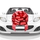 thumbnail image 1 of Lazo de regalo Mifflin-USA, rojo metálico, 45 cm, impermeable para coche, 1 of 7