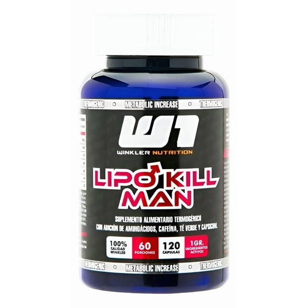 Quemador De Grasa Lipo Hombre 120 Caps Winkler Nutrition