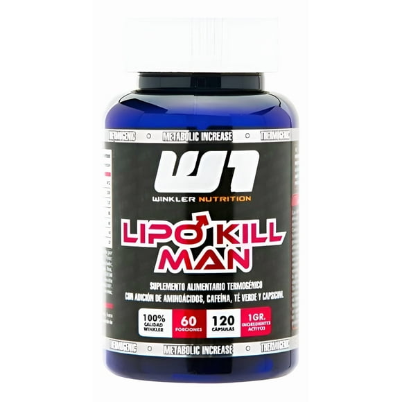 Quemador De Grasa Lipo Hombre 120 Caps Winkler Nutrition
