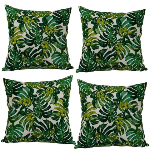 Masel - Set 4 Cojines Lona Española Maldivas 50X50 Verde