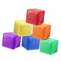 Magideal - 6X Dados De Espuma Suave Con Bolsillo Fotográfico De La Educación Temprana Juguetes Educación Jugando Dices De Juegos Apilando Los Bloques Para Niños