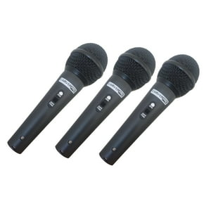 Set De 3 Microfonos Vocales Carverpro Ch33-3Bk