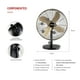 thumbnail image 2 of Ventilador de Mesa 16" TH-16BNM Bronce, 2 of 5
