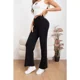 thumbnail image 3 of Pantalon Mujer Tipo Calza Flare Lanilla Tiro Alto Full Elasticado 5064, 3 of 4