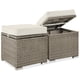 thumbnail image 1 of Set de almacenamiento para exterior de mimbre con otomanas Best Choice Products, 1 of 7