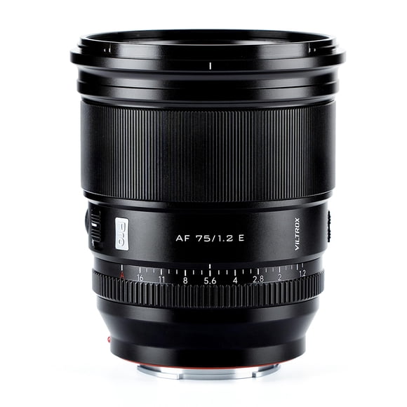 Lente VILTROX PRO 75 mm f/1.2 E para Sony E-mount sin espejo