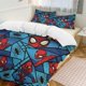 thumbnail image 1 of Spider-Man Family Bed 3 Piece Set Personalized Bedding Decor for Kids And Teens Anime Student Dormitory Cover, 1 of 5