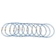 thumbnail image 1 of La etiqueta del equipaje del lazo del alambre del cable 10pcs coloca las correas del alambre de acero inoxidable azul, 1 of 6