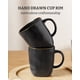 thumbnail image 5 of Juego de 4 tazas de loza Ocean Square de 370 ml – famiware, 5 of 8