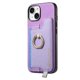thumbnail image 3 of Funda Magnética Para Iphone 14 Con Billetera Y Anillo Protector Resistente Morado, 3 of 6