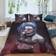 thumbnail image 2 of Batalla de Dos Ciudades Conjunto de sábanas temático, trío de piezas, cómodo y amigable con la piel, diseño único, regalo de decoración para el hogar para familiares, amigos y fans,173cm *218cm, 2 of 6