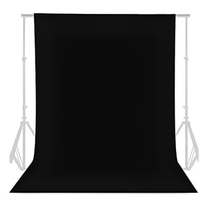 Genérica - Telón Fondo Chroma 3X4 Metros Fotografia Colores Muselina Negro