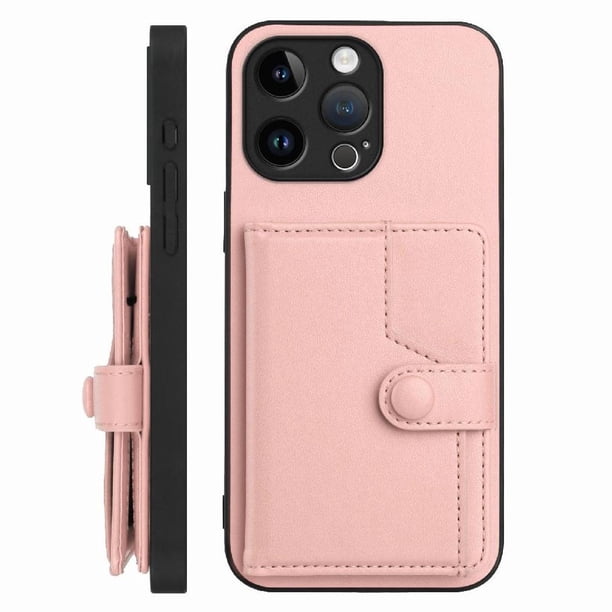 FOXDOCK Funda para iPhone 14 pro max con Bloqueo RFID - Diseño Elegante con Cierre de Botón