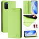 thumbnail image 1 of Funda Billetera con Soporte para Samsung Galaxy S20 Plus Bloqueo RFID Plegable Verde claro, 1 of 6
