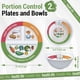 thumbnail image 2 of Juego de platos y cuencos para control de porciones Viynran, 4 unidades, para adultos y niños, 2 of 7