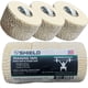 thumbnail image 1 of SHIELD | Cinta de levantamiento de pesas - Agarre de gancho, WOD (paquete de 3) - Cinta deportiva elástica, duradera y cómoda - Protección para pulgar, muñeca y dedos, 1 of 7