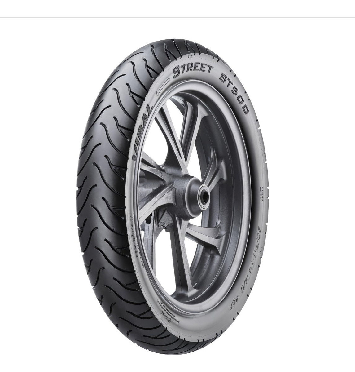 Neumático Moto Brasileño 110/70-17 Vipal St500 Tl Calle 54S