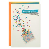 Tarjeta De Felicitación De Cumpleaños Hallmark Con Sobre Y Confeti
