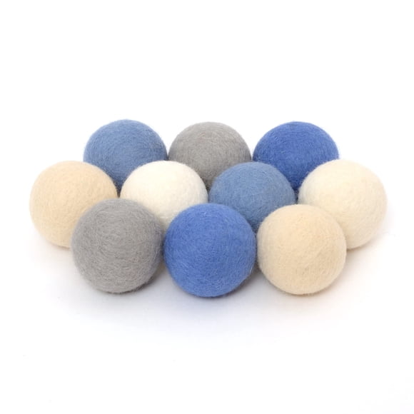 Pompones de fieltro Felt Balls Glaciart One, 4 cm (10 unidades), 5 colores