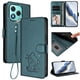 thumbnail image 2 of Funda Billetera con Relieve de Gato para Honor 400 Lite, Verde Oscuro, 2 of 6