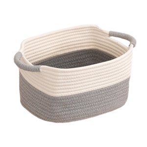 Magideal - Cesta De Almacenamiento Tejida De Gran Capacidad, Contenedor Para La Colada, Cestas, Contenedores De Almacenamiento Para Baño, Escritorio, Organizació 33Cmx24Cmx18Cm
