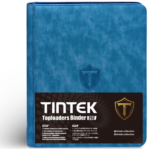 Álbum de exhibición TINTEK de 9 bolsillos, capacidad para 252 cartas