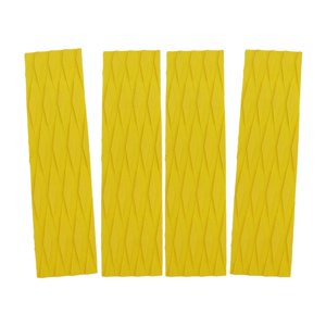 Ioensy - Almohadillas De Tracción Para Tabla De Surf, Almohadilla De Agarre Para Cubierta Para Rv, Canoa, Tabla De Paddle De Pie, Color Amarillo, 4 Uds.