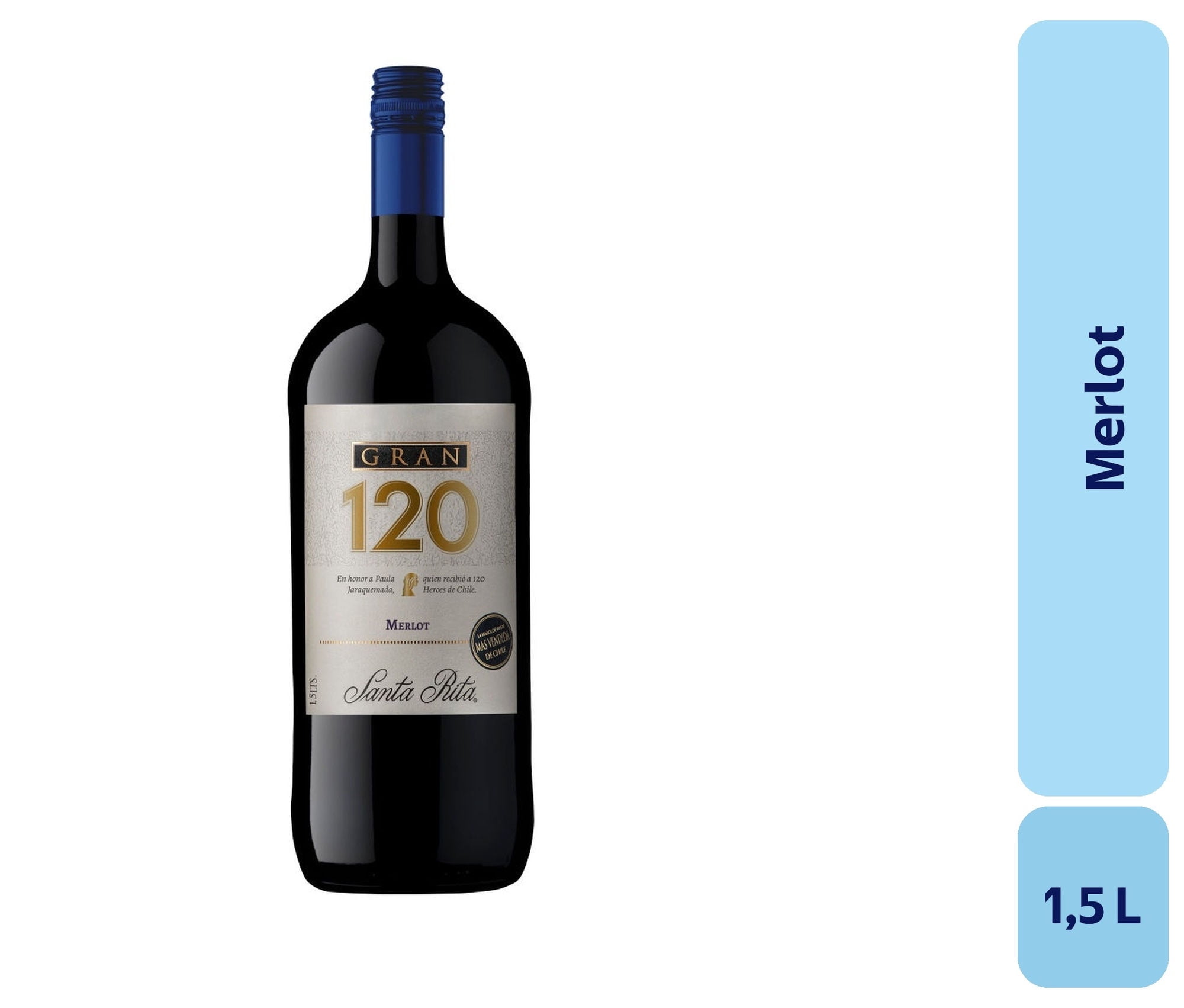 Vino Merlot Botellon 1,5 L Santa Rita