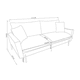 thumbnail image 3 of Sofá 3 Cuerpos Swansea Arena Home Mobili, 3 of 3