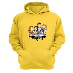 Genérico - Polerón Canguro Grey´S Anatomy Amarillo Talla Xs Unisex