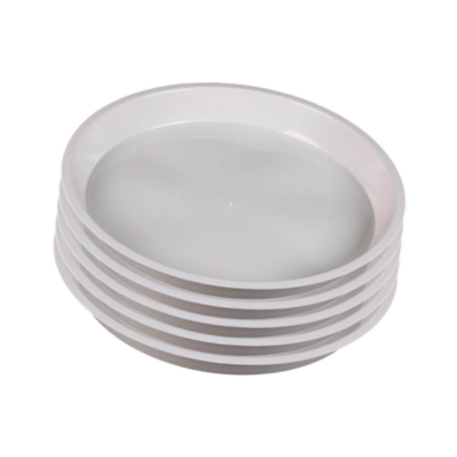 Magideal - 5 Platillos Para Plantas, Bandejas Para Macetas, Prácticos Platillos Redondos Para Macetas, Resistentes Para Uso Doméstico, Para Interiores Y Exterior Xs