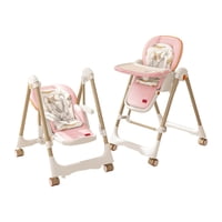 Silla De Comer Columpio 2 En 1 Lubabycas Rosada