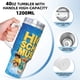 thumbnail image 5 of High School Musical Vaso aislado de acero inoxidable con asa, diseño temático, regalo para familia, amigos y fans; incluye pajita y encaja en el portavasos estándar, 40 oz, 5 of 6