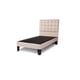 thumbnail image 2 of Cama 1 plaza completa Base americana + colchón de resortes + respaldo cuadros beige, 2 of 2