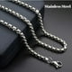 thumbnail image 2 of 1pc Elegant Stainless Steel Square Pearl Necklace - Fashionable Jewelry Accessory for Women - 20-31 Inches, 2 of 4