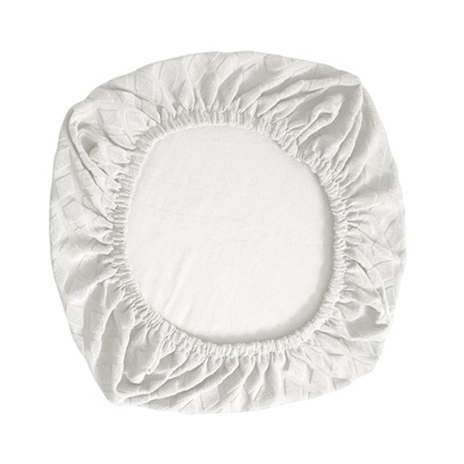 Bothyi - Funda Para Asiento De Silla Comedor Funda Para Asiento De Silla Desmontable Lavable Blanco
