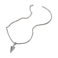 Magideal - Collar Con Colgante Para Hombre, Collar Con , Collar De Cadena De Suéter Moderno Para Hip Hop, Accesorios De Disfraz Para Uso Diario , Plata