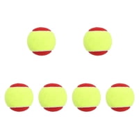 Ioensy - 6X Pelotas De Entrenamiento De Tenis Para Niños Para Juegos Deportivos De Raqueta Jugando Con Perros Rojo