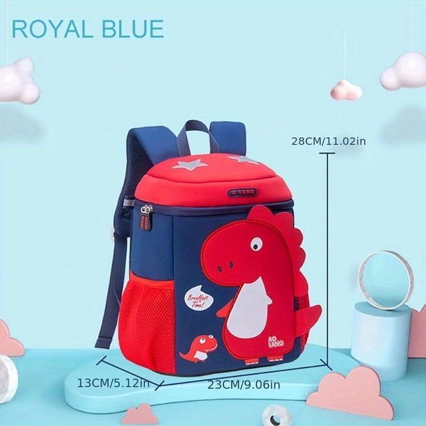 Kindergarten Primary School Cartoon Schoolbag Boys Girls Cute Dinosaur Backpack Waterproof Large Capacity Schoolbag Outdoor Travel Backpack School Season Gift