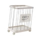 thumbnail image 1 of Cesta De Lavandería Con Ruedas, Carrito Organizador Con Ruedas Para Dormitorio Familiar, Color Plateado Y Blanco, 1 of 5