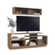 thumbnail image 1 of Rack para TV 60" con Repisa Aérea Miel Grafito Be Design (158X57X37,5 CMS), 1 of 6