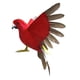 thumbnail image 4 of Aves Artificiales Emplumadas Loro Estatuilla Pájaro Escultura Para Pathway Patio Rojo, 4 of 5